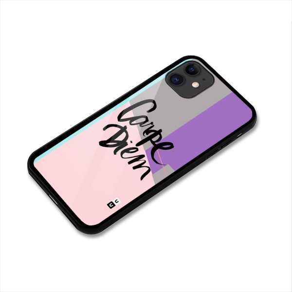 Stripes Black Diem Glass Back Case for iPhone 11