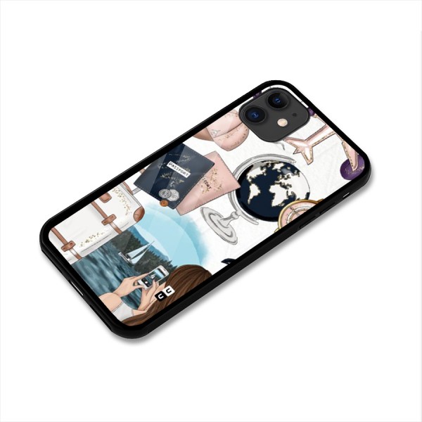 Travel Diaries Glass Back Case for iPhone 11