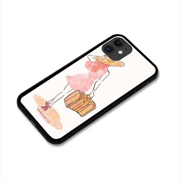 Travel Girl Glass Back Case for iPhone 11