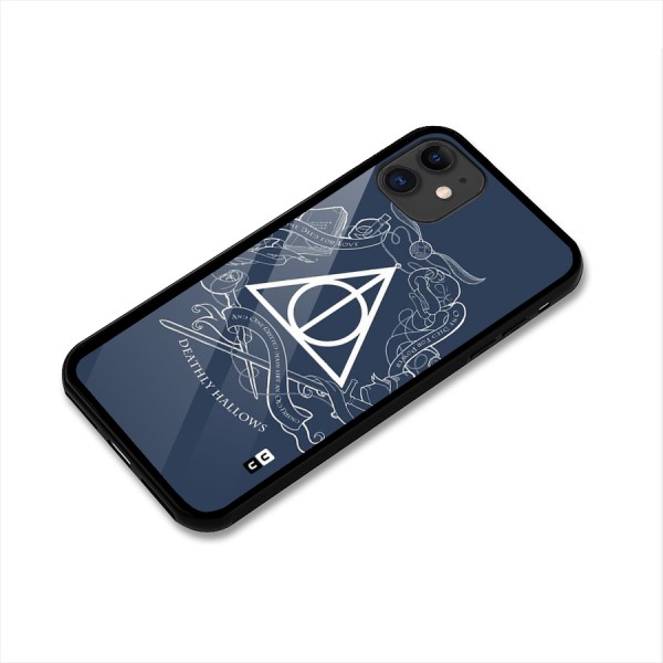 Triangle Blue Glass Back Case for iPhone 11