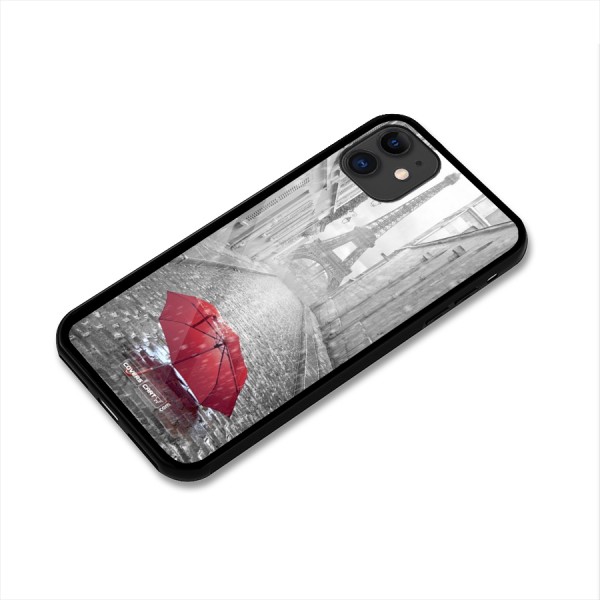 Umbrella Paris Glass Back Case for iPhone 11