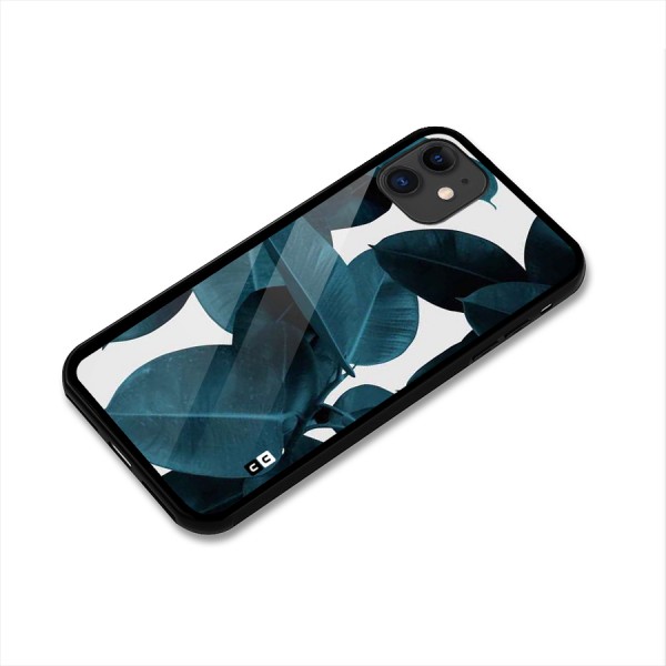 Very Aesthetic Leafs Glass Back Case for iPhone 11