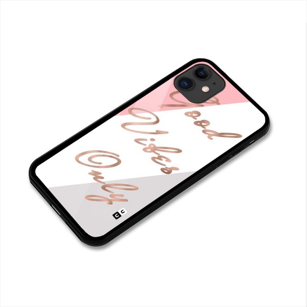 Vibes Classic Stripes Glass Back Case for iPhone 11
