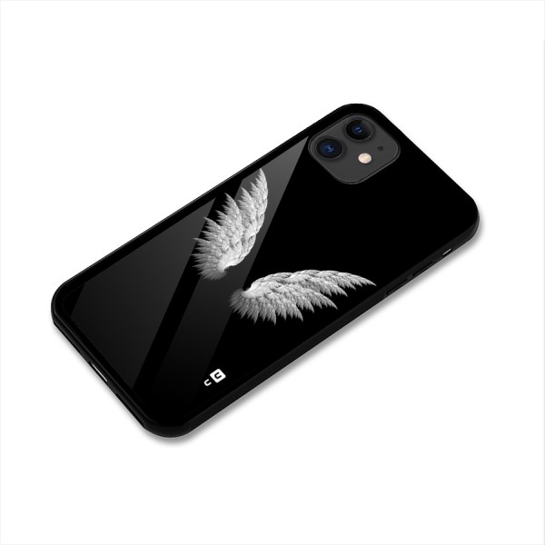 White Wings Glass Back Case for iPhone 11