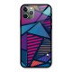 Abstract Lines Polka Glass Back Case for iPhone 11 Pro