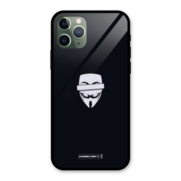 Anonymous Mask Glass Back Case for iPhone 11 Pro