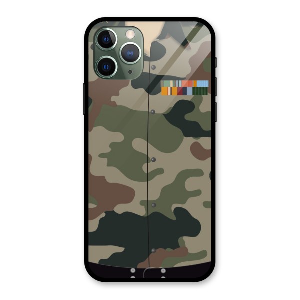 Army Uniform Glass Back Case for iPhone 11 Pro