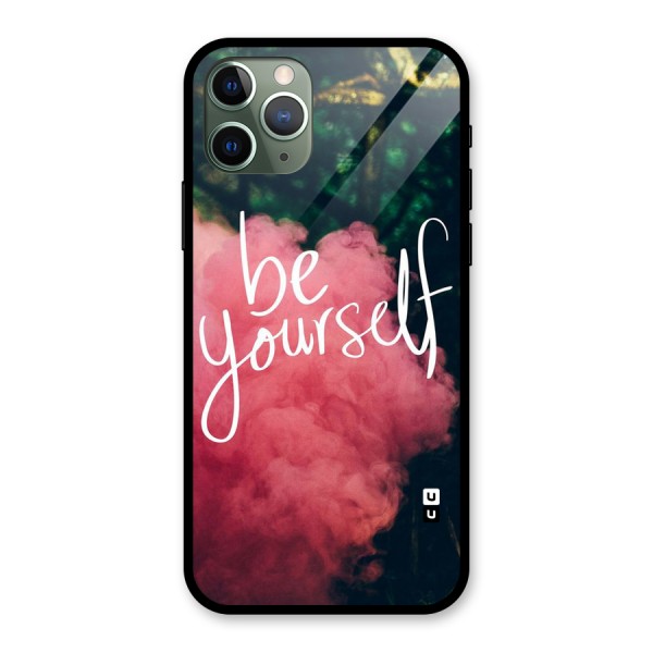 Be Yourself Greens Glass Back Case for iPhone 11 Pro