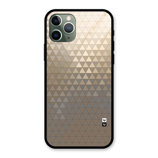 Beautiful Golden Pattern Glass Back Case for iPhone 11 Pro