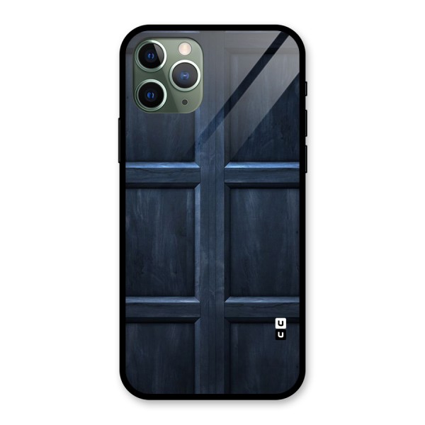Blue Door Design Glass Back Case for iPhone 11 Pro