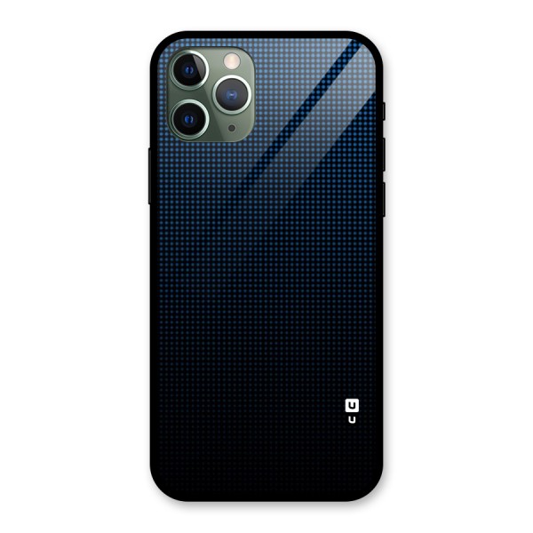 Blue Dots Shades Glass Back Case for iPhone 11 Pro