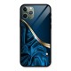 Blue Smooth Flow Glass Back Case for iPhone 11 Pro