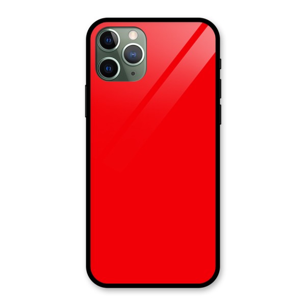 Bright Red Glass Back Case for iPhone 11 Pro