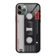 Casette Design Glass Back Case for iPhone 11 Pro