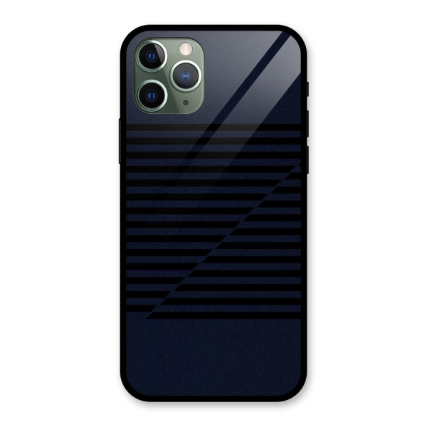 Classic Stripes Cut Glass Back Case for iPhone 11 Pro