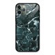 Dark Green Marble Glass Back Case for iPhone 11 Pro