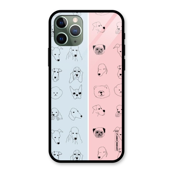 Dog Cat And Cow Glass Back Case for iPhone 11 Pro