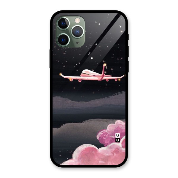 Fly Pink Glass Back Case for iPhone 11 Pro