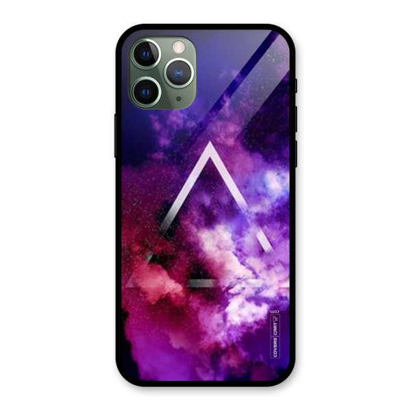 Galaxy Smoke Hues Glass Back Case for iPhone 11 Pro
