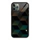 Hexagonal Design Glass Back Case for iPhone 11 Pro