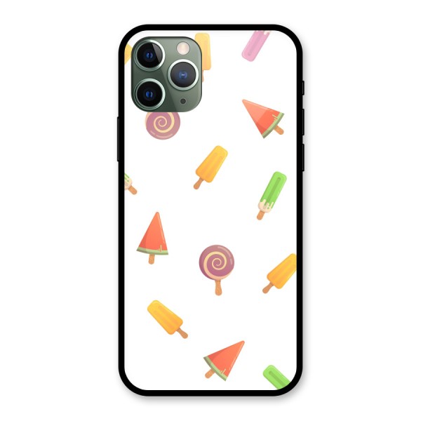 Ice Cream Colors Glass Back Case for iPhone 11 Pro