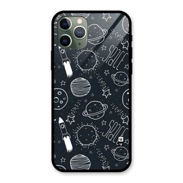 Just Space Things Glass Back Case for iPhone 11 Pro