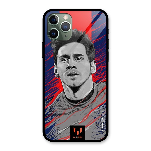 Messi For FCB Glass Back Case for iPhone 11 Pro