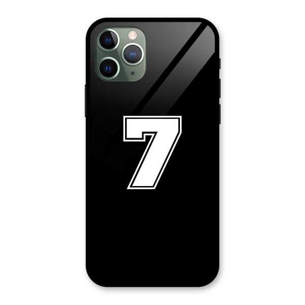 Number 7 Glass Back Case for iPhone 11 Pro