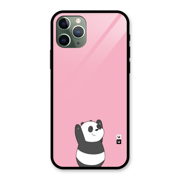 Panda Handsup Glass Back Case for iPhone 11 Pro