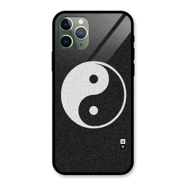 Peace Disorted Glass Back Case for iPhone 11 Pro