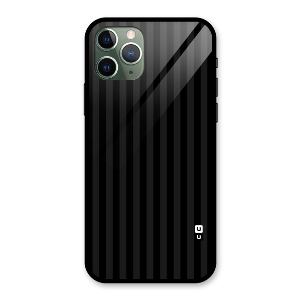 Pleasing Dark Stripes Glass Back Case for iPhone 11 Pro