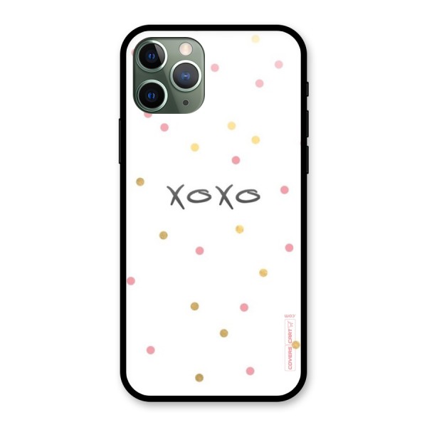 Polka Hugs Glass Back Case for iPhone 11 Pro