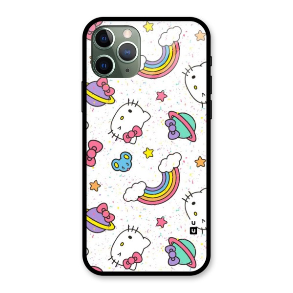 Rainbow Kit Tee Glass Back Case for iPhone 11 Pro