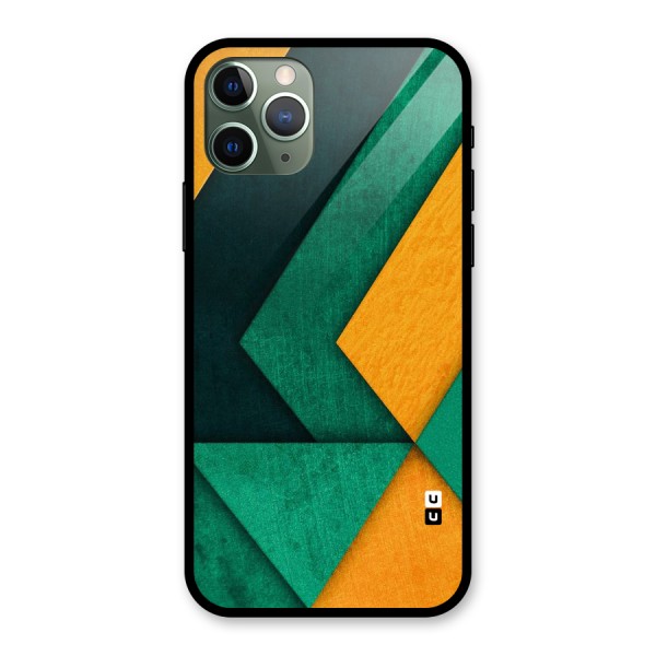 Rugged Abstract Stripes Glass Back Case for iPhone 11 Pro