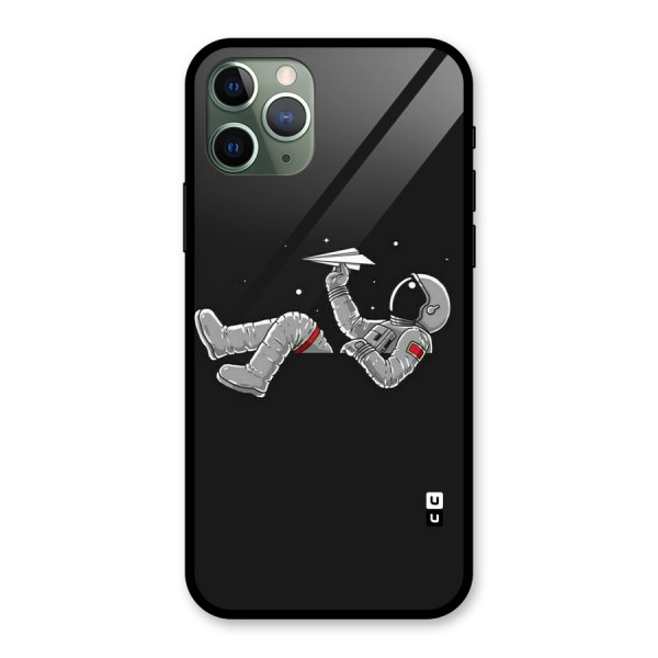 Spaceman Flying Glass Back Case for iPhone 11 Pro