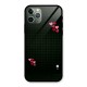 Square and Hearts Glass Back Case for iPhone 11 Pro