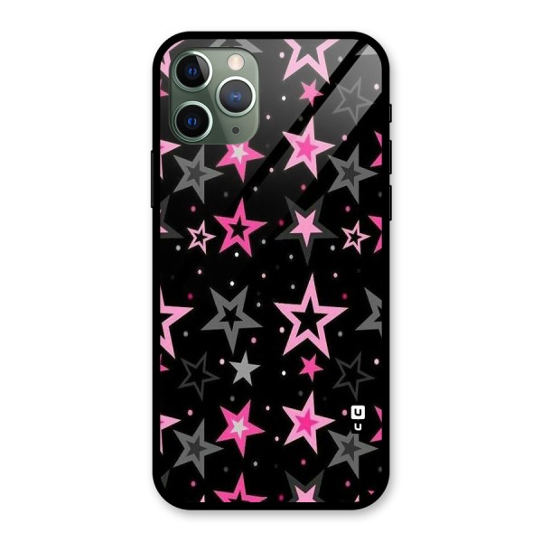 Star Outline Glass Back Case for iPhone 11 Pro