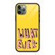 Whatever Yellow Glass Back Case for iPhone 11 Pro