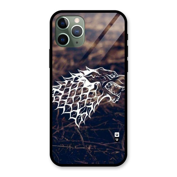 Wolf In White Glass Back Case for iPhone 11 Pro