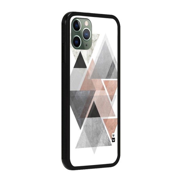Abstract Diamond Pink Design Glass Back Case for iPhone 11 Pro