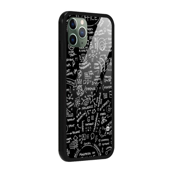 Anatomy Pattern Glass Back Case for iPhone 11 Pro