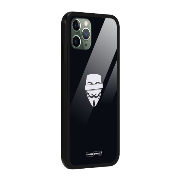 Anonymous Mask Glass Back Case for iPhone 11 Pro