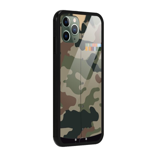 Army Uniform Glass Back Case for iPhone 11 Pro