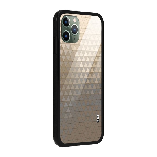 Beautiful Golden Pattern Glass Back Case for iPhone 11 Pro