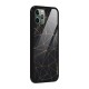 Black Golden Lines Glass Back Case for iPhone 11 Pro
