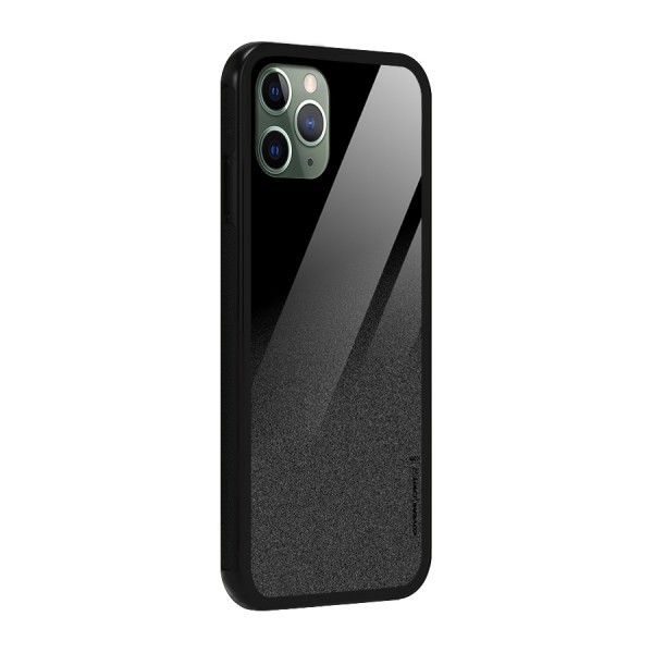 Black Grey Noise Fusion Glass Back Case for iPhone 11 Pro