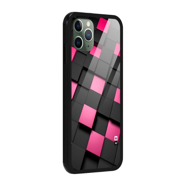 Blocks Diagonal Glass Back Case for iPhone 11 Pro