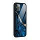 Blue Smooth Flow Glass Back Case for iPhone 11 Pro