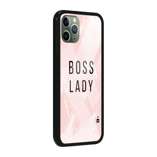 Boss Lady Pink Glass Back Case for iPhone 11 Pro