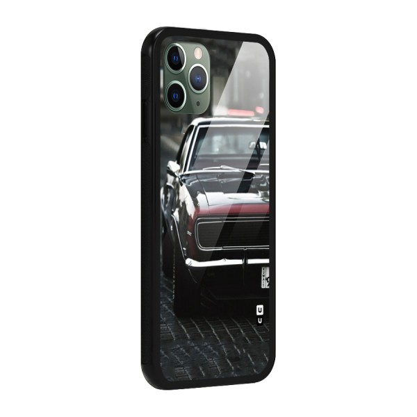 Class Vintage Car Glass Back Case for iPhone 11 Pro